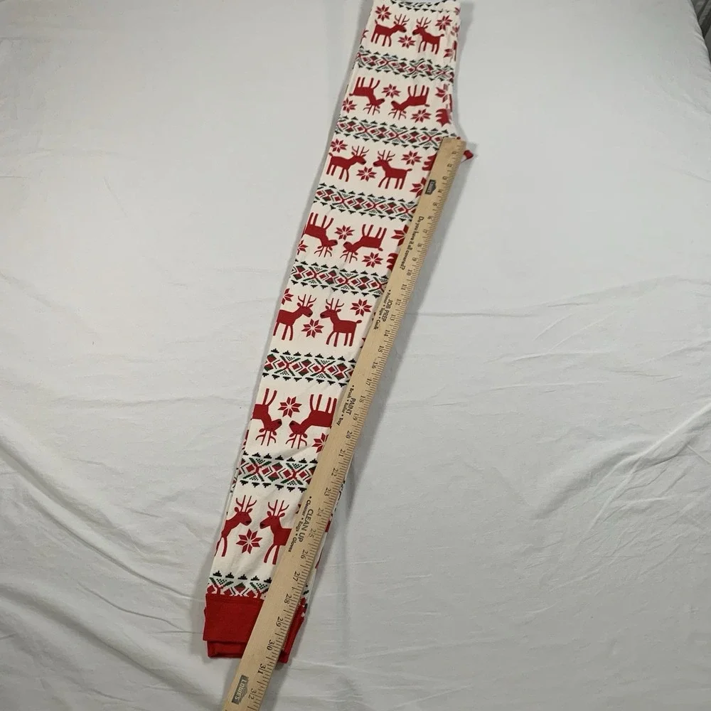 Hanna Andersson Size 14 160cm Organic Cotton Fair Isle Christmas Reindeer‎ Pants